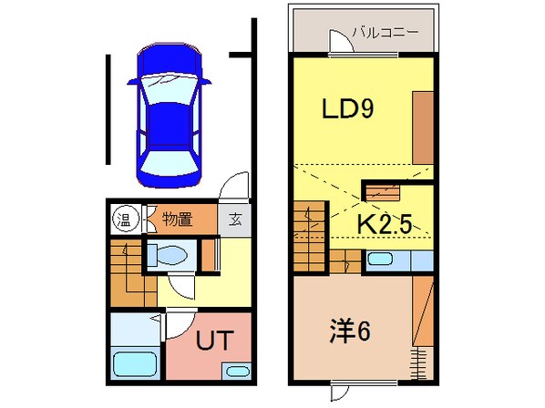 Ｔ．Ｍ．Ｓ　Ａ棟の物件間取画像